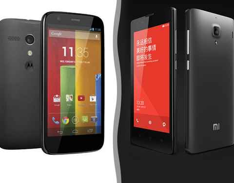 Comparativa: Motorola Moto G vs Xiaomi Hongmi 1S