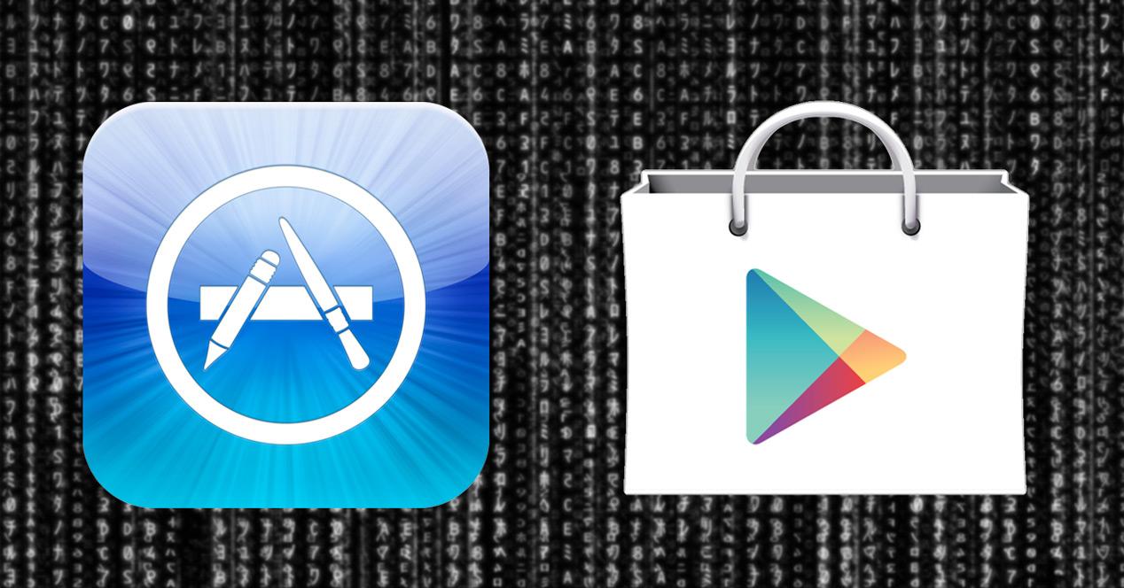 logos tiendas app ios y android