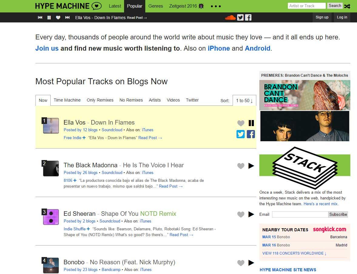hype machine app android