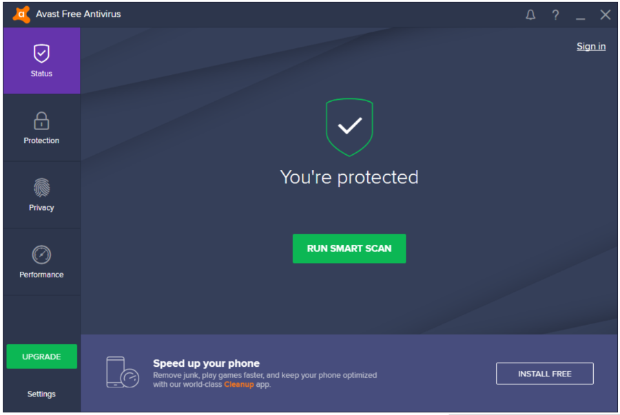 free antivirus download for windows 10 pro