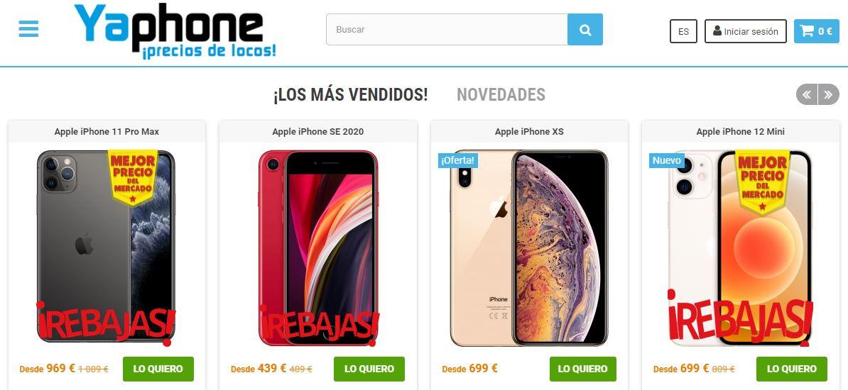 Tienda de móviles a precios baratos y smartphones - Yaphone
