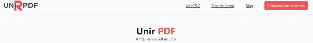 Unir PDF web gratuita para combinar PDF