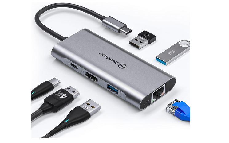 Adaptador USB tipo C a HDMI, tamaño pequeño, soporte de ultra alta  velocidad, Plug and Play, salida de audio y video perfecta, procesamiento  de chip