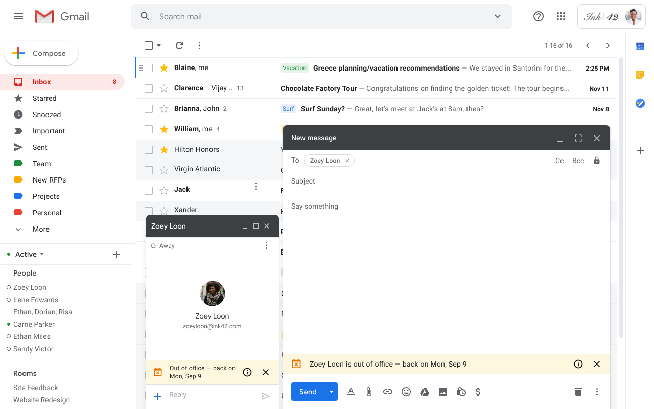 Gmail implanta la respuesta automatizada de correos en Android