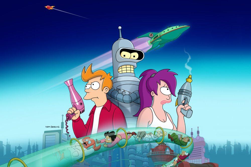 Imagen promocional de la serie Futurama.