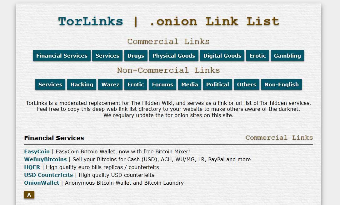 TorLinks onion darkweb