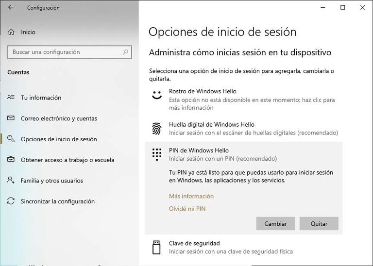 Como Alterar Ou Redefinir O Pin Do Windows 10 Access Itigic 3322