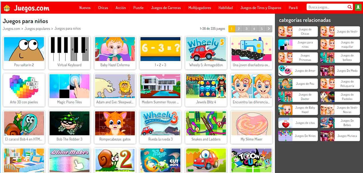 Mejores juegos online para niños y - y apps recomendadas