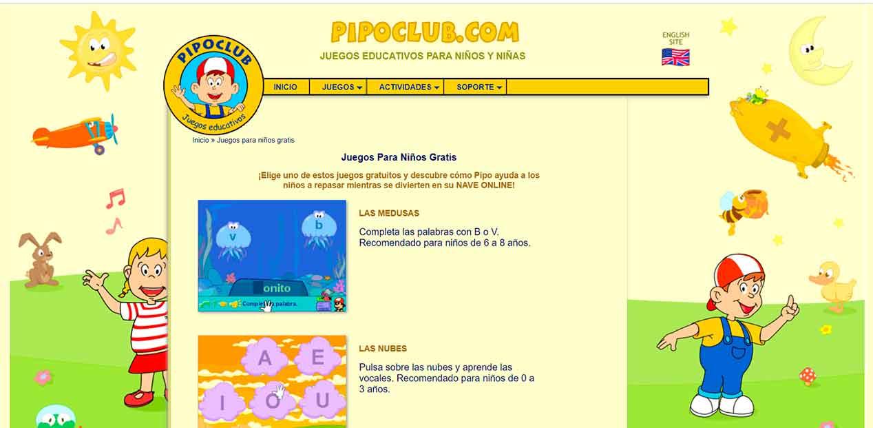 Juegos online divertidos y educativos para niños de 3 a 6 años