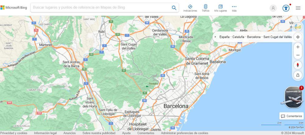 bing mapas barcelona