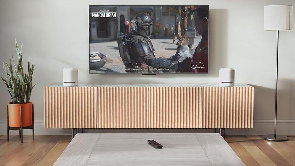 Una televisión Smart con el uso del Fire TV Stick de Amazon