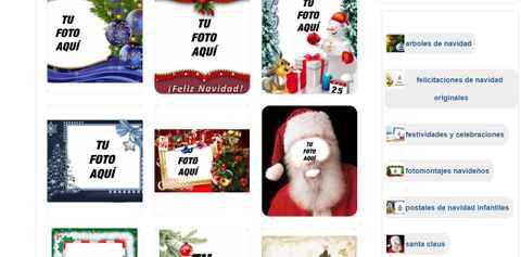 Marcos de Fotos de Navidad / Efectos de Fotos de Navidad en Línea