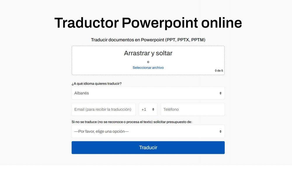 traducir PowerPoint a otros idiomas