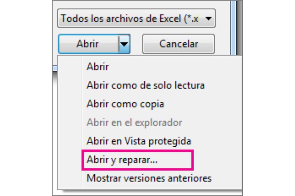 Recuperar archivo en Excel
