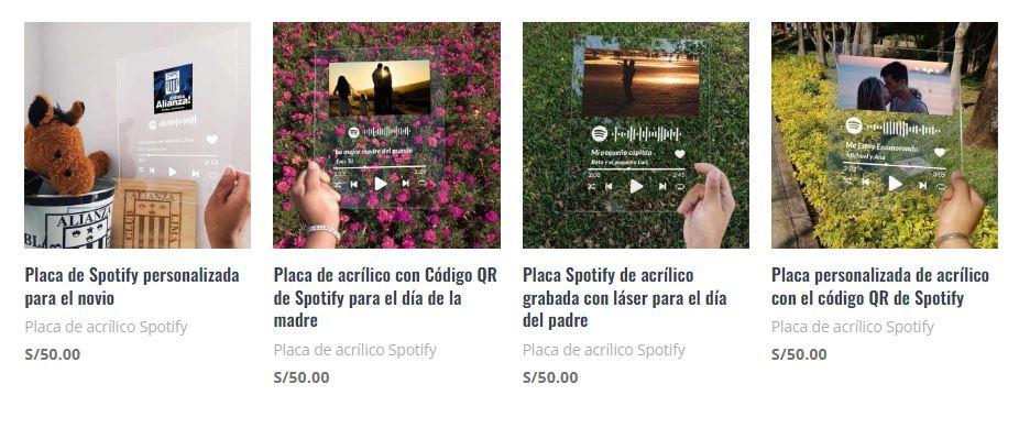 Tarjeta Personaliza Reproductor Codigo Spotify Regalo Novio