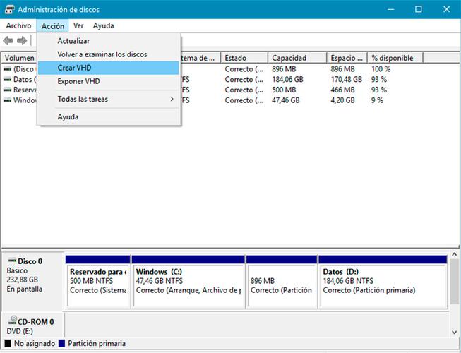 Disco Duro Virtual Para Windows Crear Un Vhd 4186