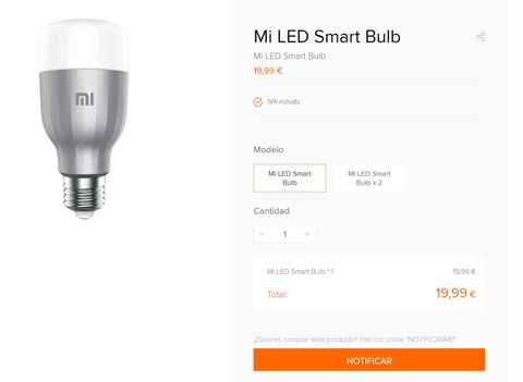 La bombilla Xiaomi Mi LED Smart Bulb con Wifi llega a España por 19,99€, Gadgets