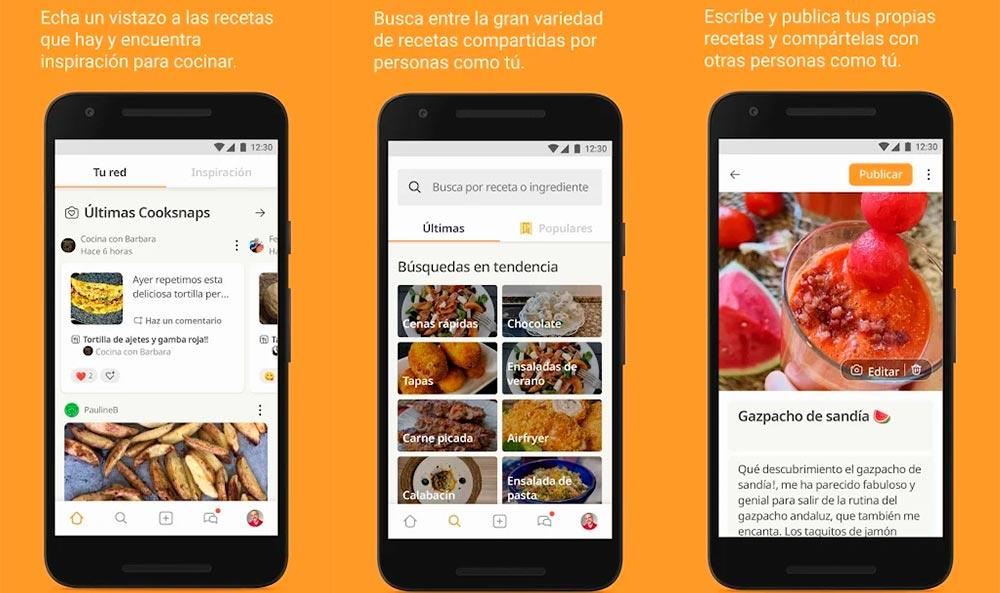 Las mejores apps de recetas de cocina para Android