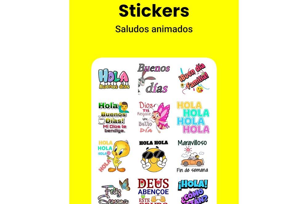Stickers animados en WhatsApp