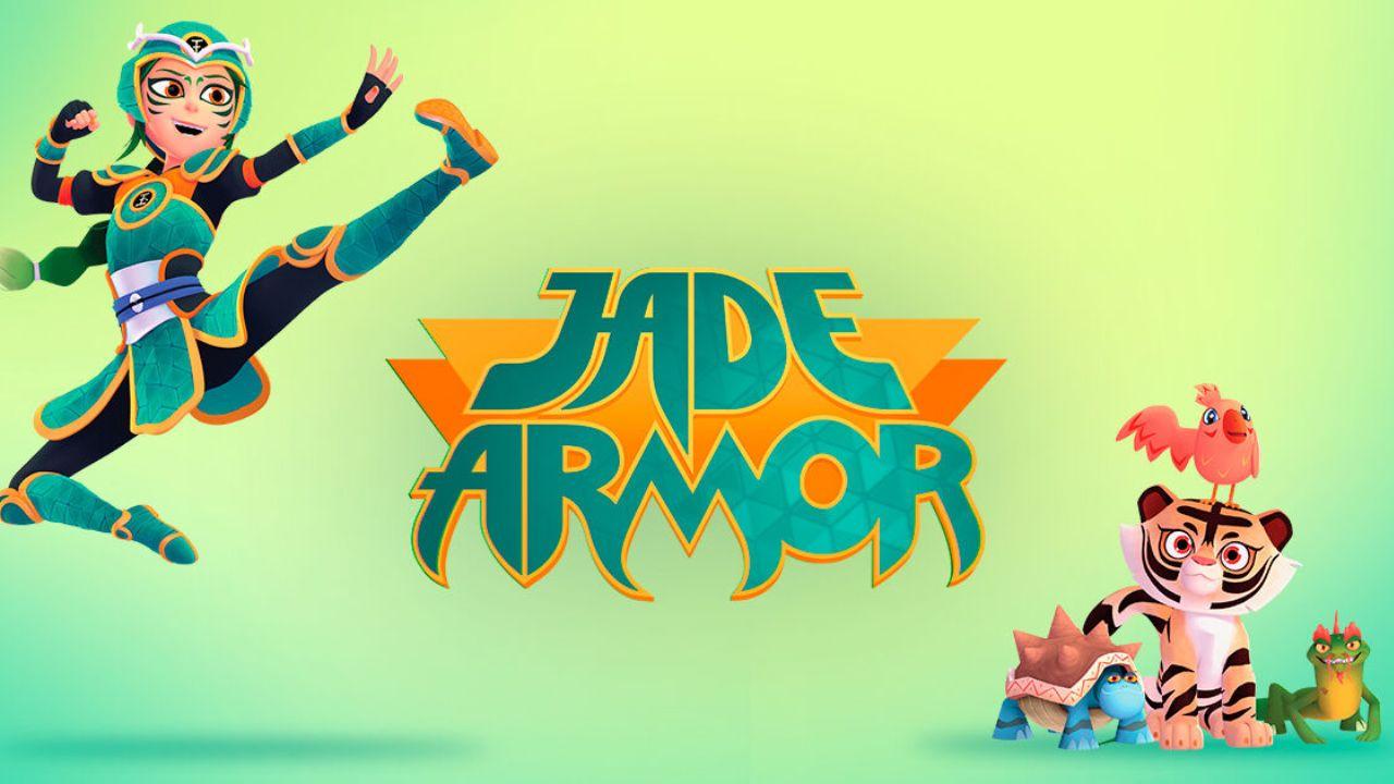 jade armor dibujos animados