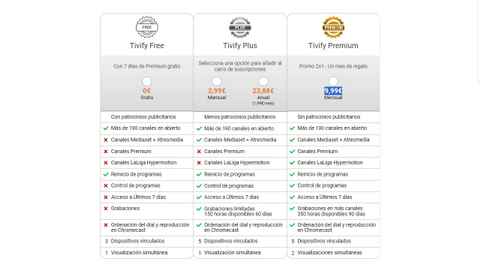 Tivify: la TDT Premium está de oferta con tres meses al 50%