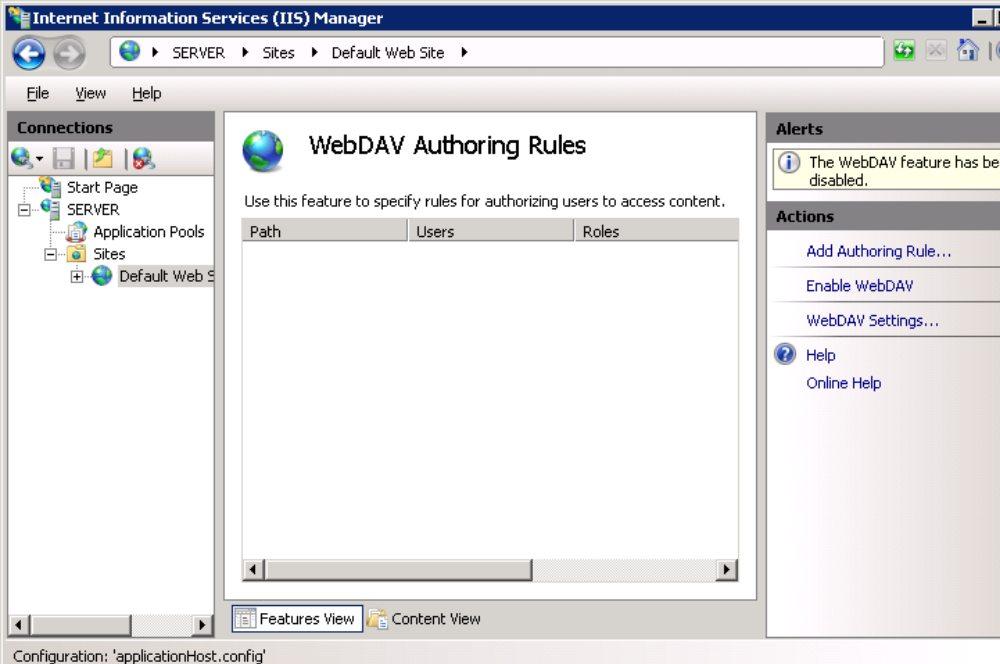 Captura de WebDAV.