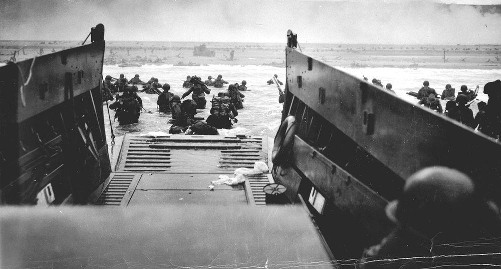 Foto de archivo correspondiente al Desembarco de Normandía