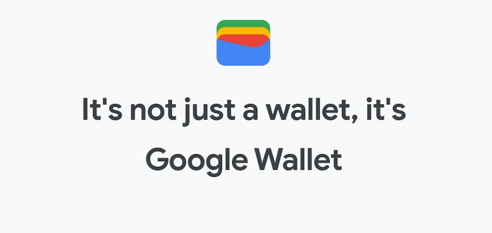 El eslogan promocional de Google Wallet en su web