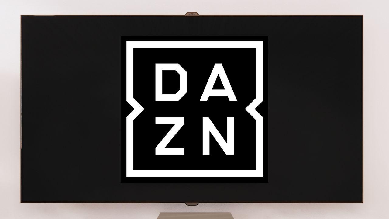 Una pantalla de Smart TV con el logo de DAZN
