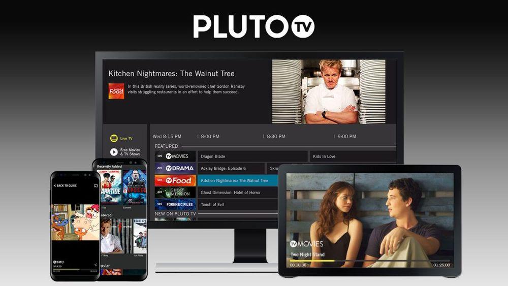 Una imagen con los distintos dispositivos compatibles con Pluto TV