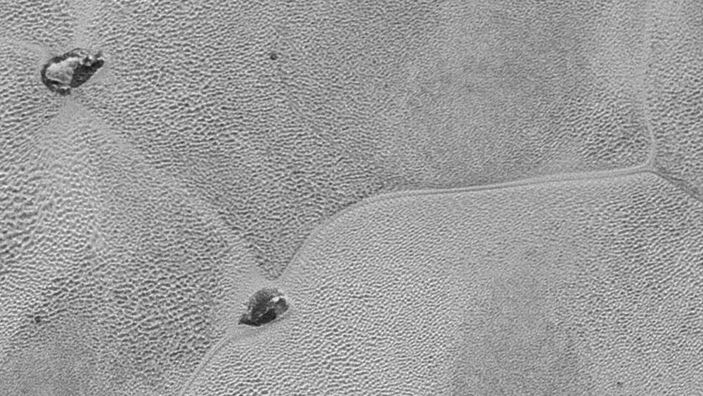 La zona de Sputnik Planitia en la superficie de Plutón