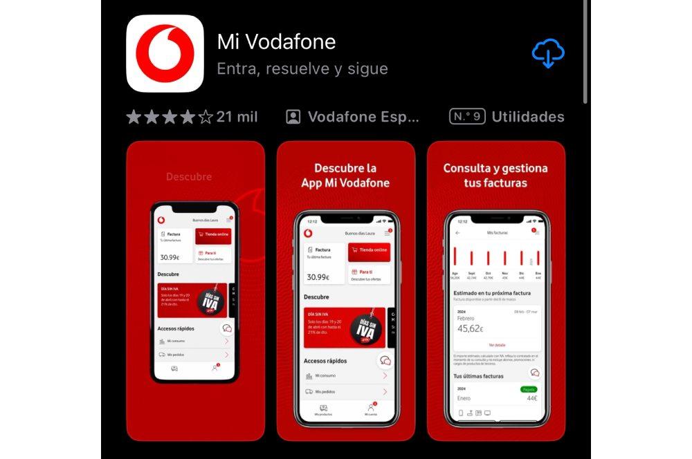 App Mi Vodafone en iOS