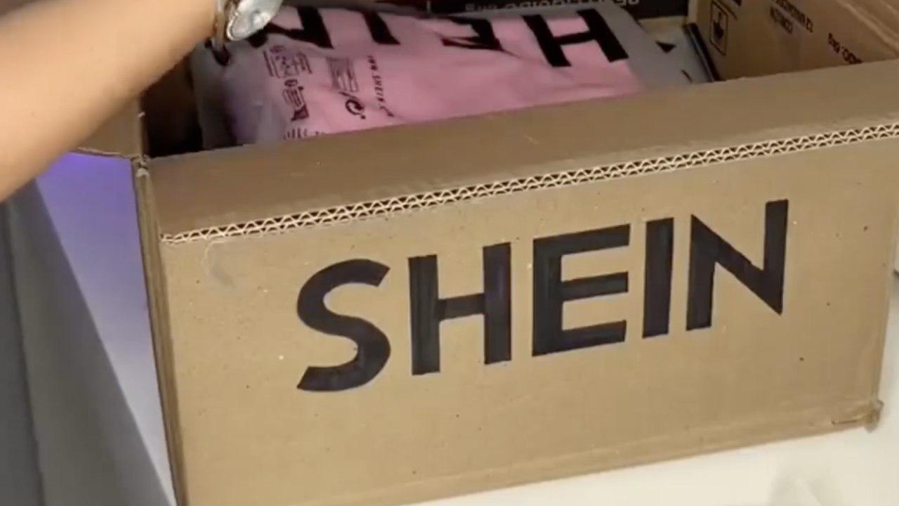 Caja de productos de Shein