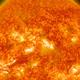 Reacción de manchas solares en el Sol