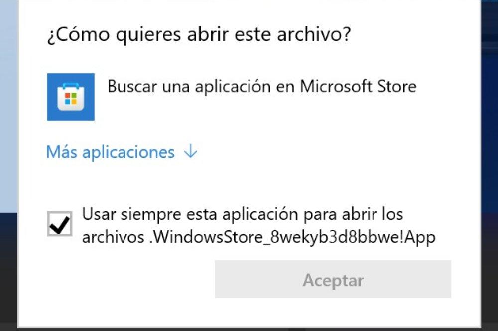 Windows 10 mensaje de error aplicaciones