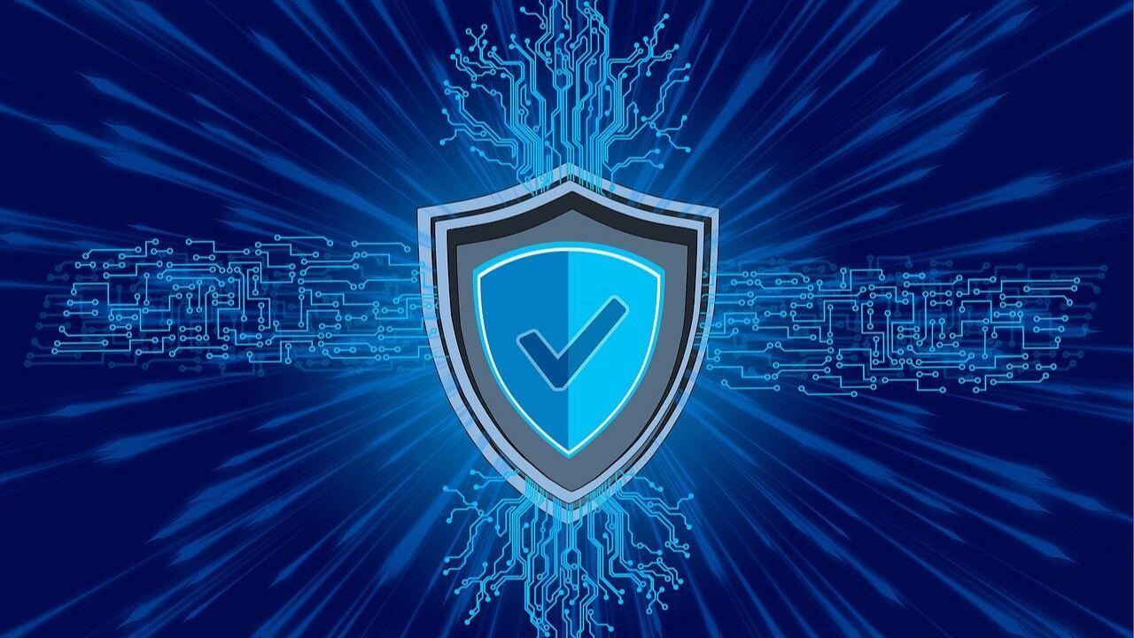 Un escudo identificando a un programa de seguridad o antivirus