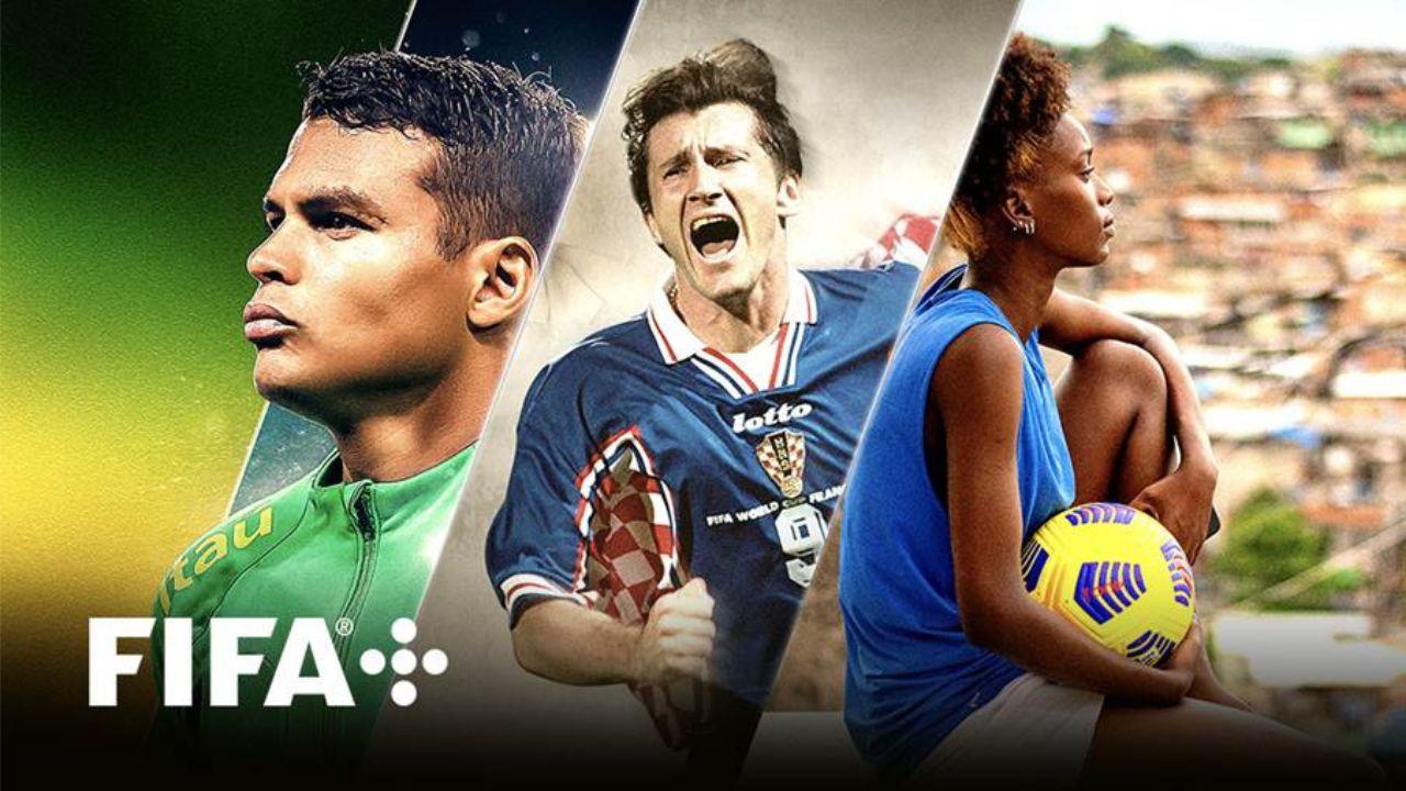 Promotional header for the FIFA+ streaming platform
