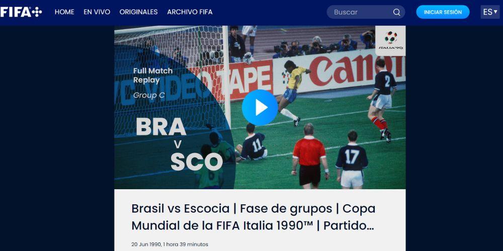 A classic World Cup match available on FIFA+