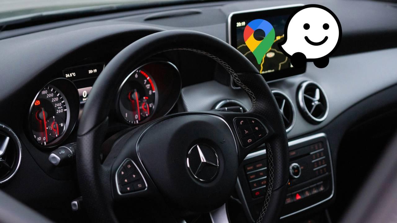 android auto, waze y maps