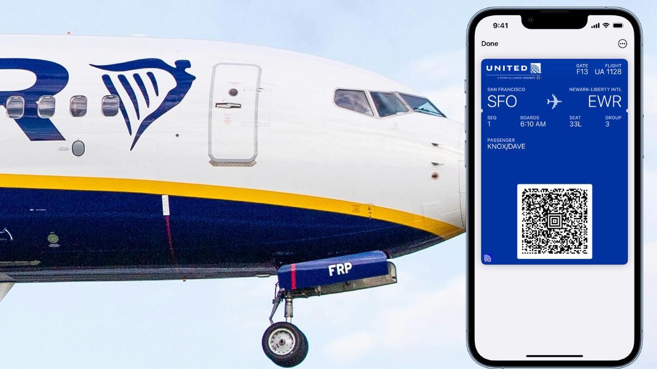 Be careful if you fly with Ryanair: there are three countries where it is not possible to carry your ticket on your mobile phone