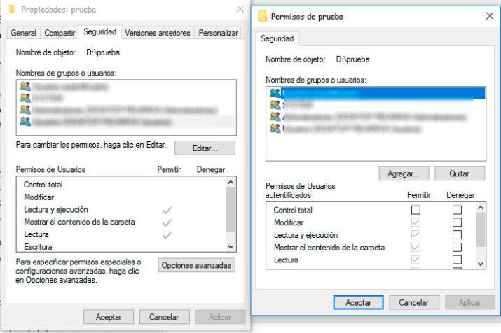 Cómo bloquear archivos para que nadie los pueda abrir en Windows 10 Permisos-715x476