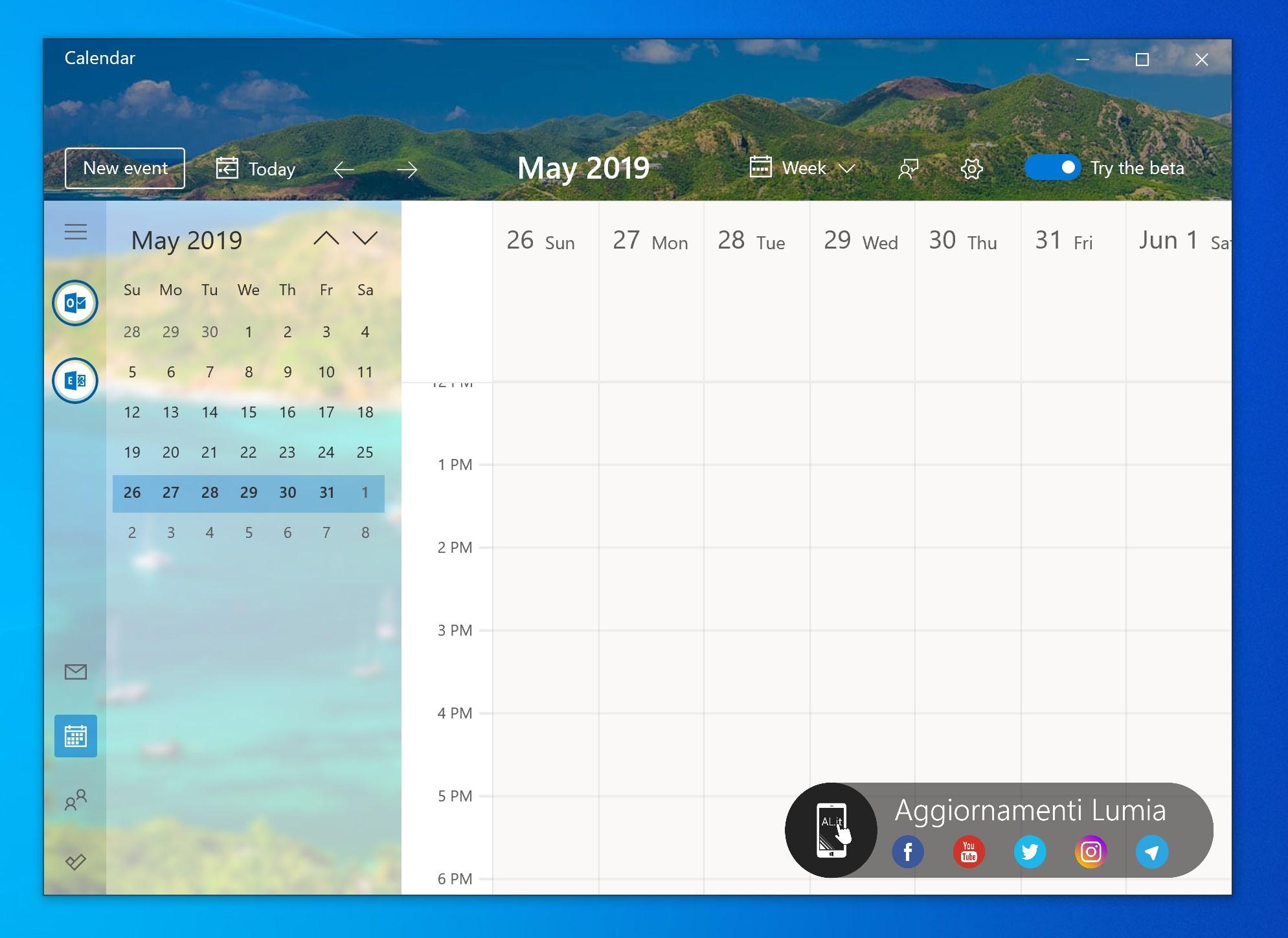 Nuevo calendario de Windows 10 así es su espectacular diseño